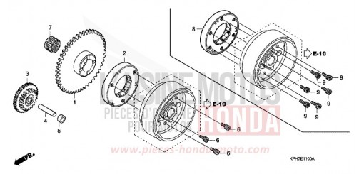 STARTING CLUTCH ANF125T5 de 2005